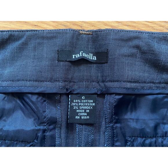 RAFAELLA Gray Lightweight Crop Pants sz 6 - Picture 6 of 12